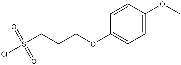 3-(4'-甲氧基苯氧)-1-丙磺酰氯 结构式