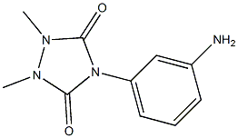 4-(3-aminophenyl)-1,2-dimethyl-1,2,4-triazolidine-3,5-dione 结构式