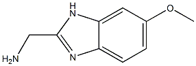 6-甲氧基-1H-苯并咪唑-2-甲胺 结构式