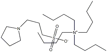 Tetrabutylammonium 3-(n-pyrrolidinyl)propane sulfonate 结构式