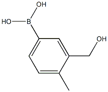 3-(Hydroxymethyl)-4-methylphenylboronic acid 结构式