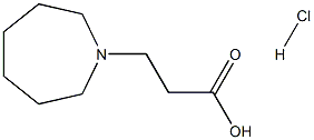 3-Azepan-1-yl-propionic acid hydrochloride 结构式