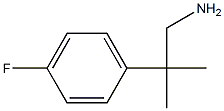 2-(4-Fluoro-phenyl)-2-methyl-propylamine 结构式