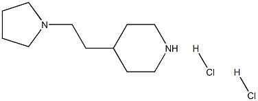 4-[2-(1-Pyrrolidinyl)ethyl]piperidinedihydrochloride 结构式