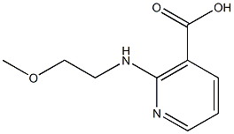 2-[(2-Methoxyethyl)amino]nicotinic acid 结构式