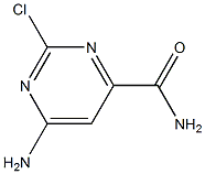 6-Amino-2-chloro-4-pyrimidinecarboxamide 结构式