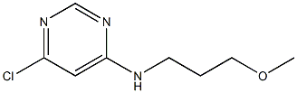 6-Chloro-N-(3-methoxypropyl)-4-pyrimidinamine 结构式