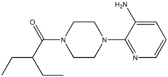 1-(4-(3-aminopyridin-2-yl)piperazin-1-yl)-2-ethylbutan-1-one 结构式