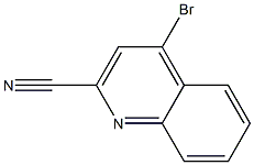 4-bromoquinoline-2-carbonitrile 结构式