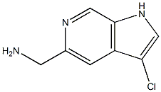 (3-chloro-1H-pyrrolo[2,3-c]pyridin-5-yl)methanamine 结构式