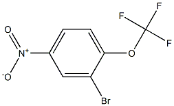 2-溴-4-硝基三氟甲氧基苯 结构式