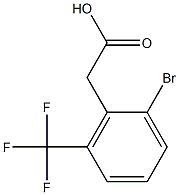 2-Bromo-6-(trifluoromethyl)phenylacetic acid 结构式