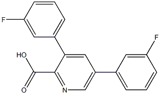 3,5-Bis(3-fluorophenyl)picolinic acid 结构式