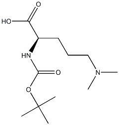 Boc-D-Ornithine, N5, N5-dimethyl 结构式