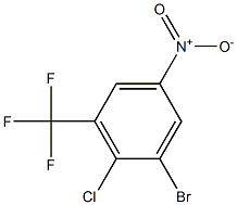 3-三氟甲基-4-氯-5-溴硝基苯 结构式