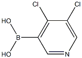 4,5-Dichloropyridine-3-boronic acid 结构式