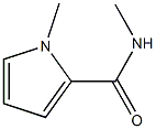 N-Methyl 1-methylpyrrole-2-carboxamide 结构式