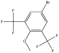 4-溴-2,6-二三氟甲基苯甲醚 结构式