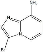 3-溴-8-氨基咪唑并[1,2-A]吡啶 结构式