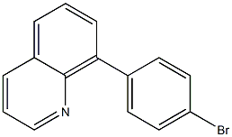 8-(4-溴苯基)喹啉 结构式