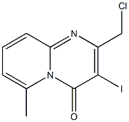 2-(chloromethyl)-3-iodo-6-methyl-4H-pyrido[1,2-a]pyrimidin-4-one 结构式