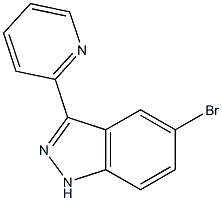 5-bromo-3-pyridin-2-yl-1H-indazole 结构式