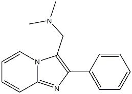 N,N-dimethyl-N-[(2-phenylimidazo[1,2-a]pyridin-3-yl)methyl]amine 结构式