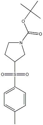 3-(Toluene-4-sulfonyl)-pyrrolidine-1-carboxylic acid tert-butyl ester 结构式