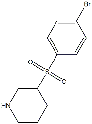 3-(4-Bromo-benzenesulfonyl)-piperidine 结构式