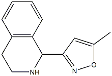 1-(5-Methyl-isoxazol-3-yl)-1,2,3,4-tetrahydro-isoquinoline 结构式