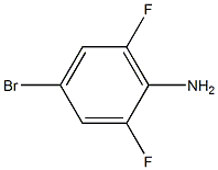 4-bromo-2,6-difluorobenzenamine 结构式