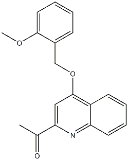 1-(4-(2-methoxybenzyloxy)quinolin-2-yl)ethanone 结构式