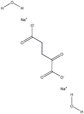 Α-酮戊二酸二钠盐二水合物 结构式