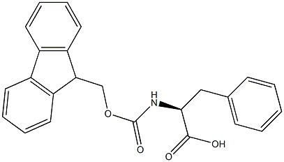 N-芴甲氧羰酰基-L-苯丙氨酸 结构式