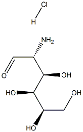 D-盐酸氨基葡萄糖 结构式