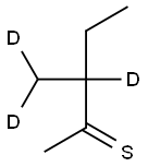 EthylMethylthiaMbutene-d3 结构式