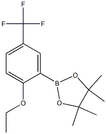 2-(2-乙氧基-5-(三氟甲基)苯基)-4,4,5-5-四甲基-1,3,2-二氧硼杂环戊烷 结构式