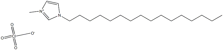 1-十六烷基-3-甲基咪唑高氯酸盐 结构式