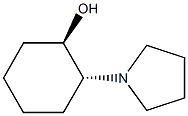 trans-2-Pyrrolidin-1-ylcyclohexanol 结构式