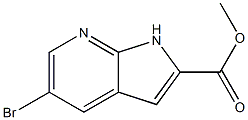 Methyl 5-bromo-1H-pyrrolo[2,3-b]pyridine-2-carboxylate 结构式