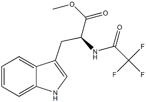 Methyl N-(trifluoroacetyl)tryptophanate 结构式