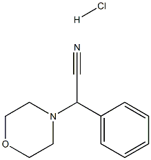 Morpholin-4-yl-phenyl-acetonitrile hydrochloride 结构式