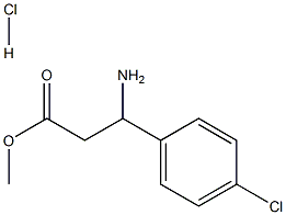 Methyl 3-amino-3-(4-chlorophenyl)propanoate hydrochloride 结构式