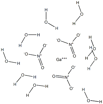 Gallium(III) Nitrate Nonahydrate, Lump 99.9% 结构式