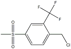 2-(Chloromethyl)-5-(methylsulphonyl)benzotrifluoride 结构式