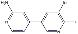 5-broMo-6-fluoro-[3,4'-bipyridin]-2'-aMine 结构式