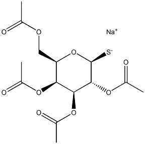 2,3,4,6-Tetra-O-acetyl-b-D-thiogalactopyranose sodium salt 结构式