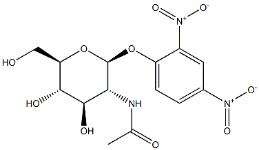 2,4-Dinitrophenyl 2-acetamido-2-deoxy-b-D-glucopyranoside 结构式