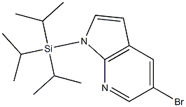 1-三异丙基硅基-5-溴-7-氮杂吲哚 结构式
