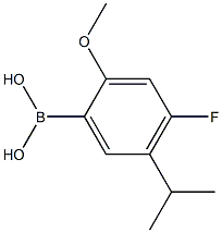 4-氟-5-异丙基-2-甲氧基苯硼酸 结构式